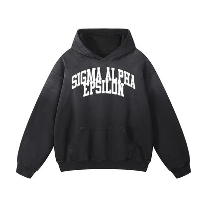 Sigma Alpha Epsilon Black Heavyweight Hoodie