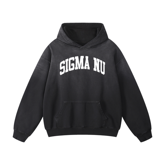 Sigma Nu Black Heavyweight Hoodie