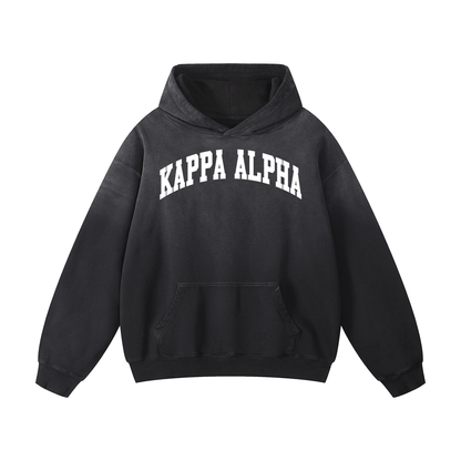 Kappa Alpha Black Heavyweight Hoodie