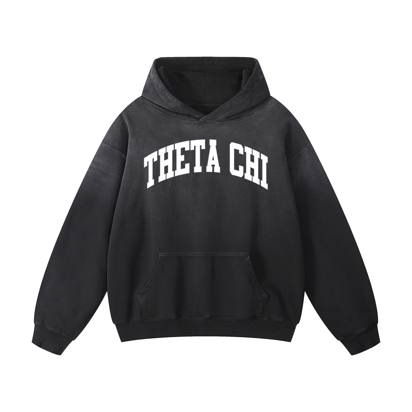 Theta Chi Black Heavyweight Hoodie