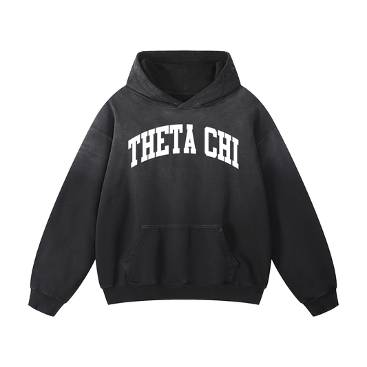 Theta Chi Black Heavyweight Hoodie